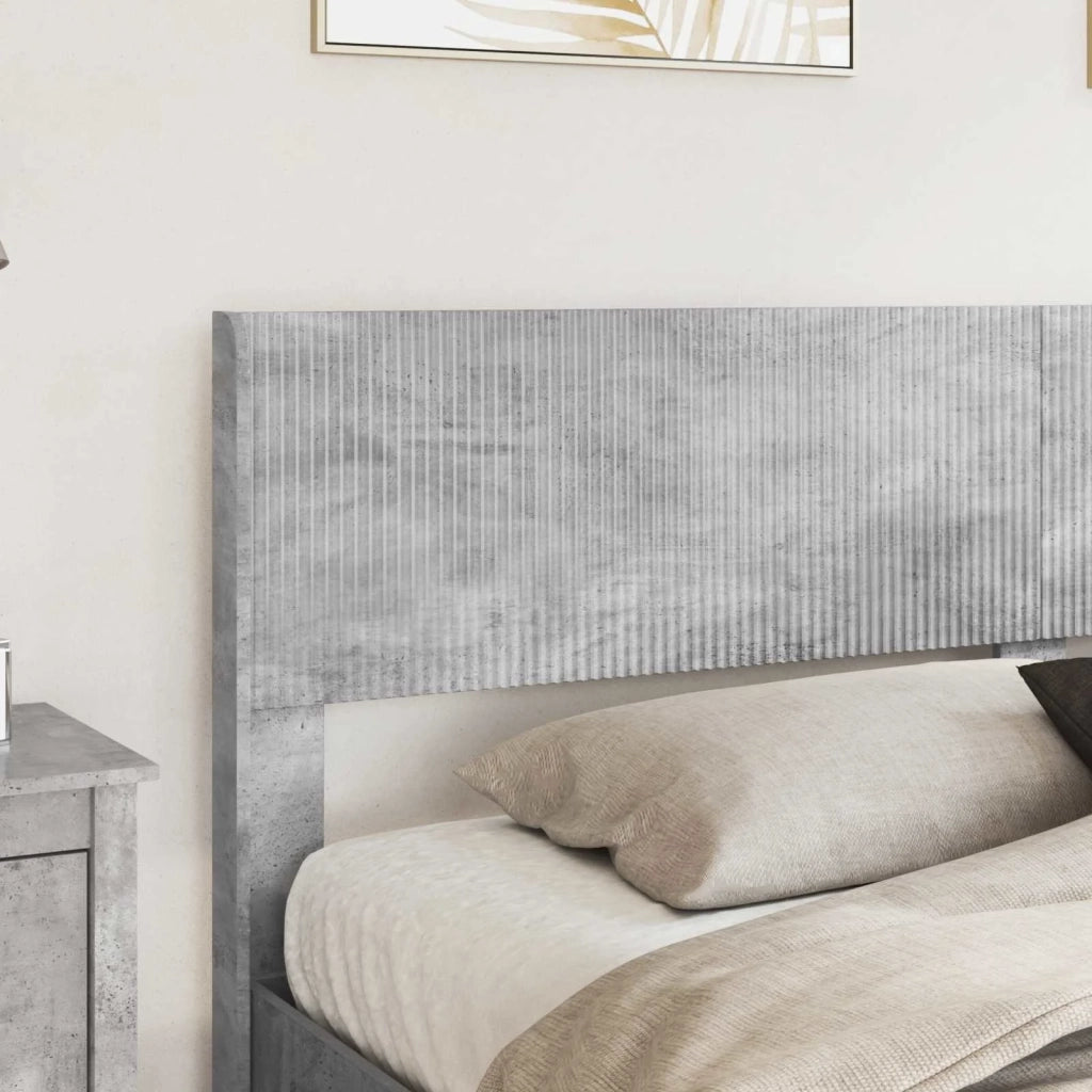 Struttura del letto con stoccaggio e testata Grigio Cemento 3414284