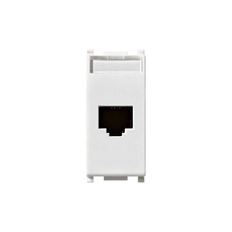 14339.4 Presa Rj45 Netsafe Cat5E Utp 110 Bianco Plana