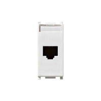 14339.6 Presa Rj45 Netsafe Cat6 Utp 110 Bianco Plana