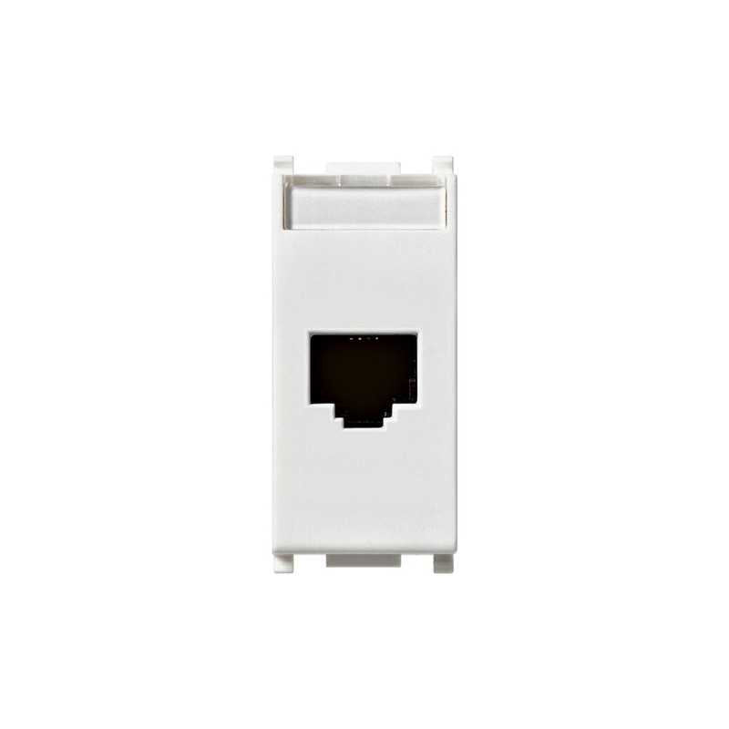 14339.6 Presa Rj45 Netsafe Cat6 Utp 110 Bianco Plana