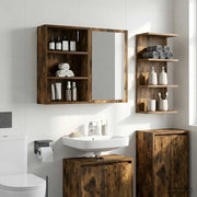 Armadio da bagno a muro Quercia Affumicata 40 x 16 x 62,5 cm 889371