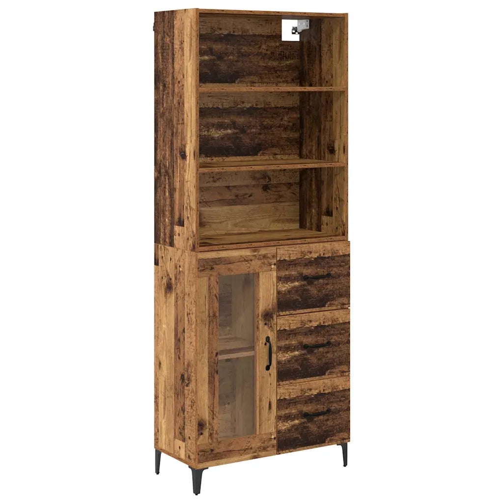Credenza-Buffet-Armadio da cucina Legno vecchio 69,5 x 34 x 180 cm Legno multistrato 268648