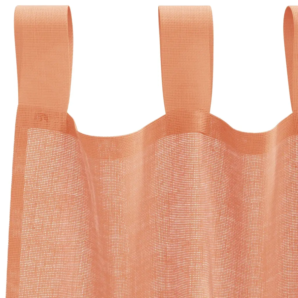 Tende in Voile con Passanti 2 pz Terracotta 140x175 cm
