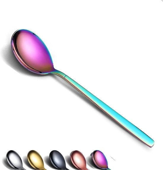 Set di cucchiai per caffè, cucchiai per dessert, cucchiai per tè, piccoli cucchiai mini, set per feste - 6pz, lavastoviglie sicuro