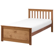 Letto singolo in pino MDF con rete a doghe 90 x 200 cm in marrone stile minimalista scandinavo