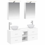 Set di Armadi da Bagno 5 pcs Bianco 50 x 14,5 x 70 cm 3406671