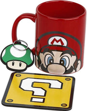 Set di Regali Collezione Super Mario - Tazza, Pedana e Chiave da Cassetta