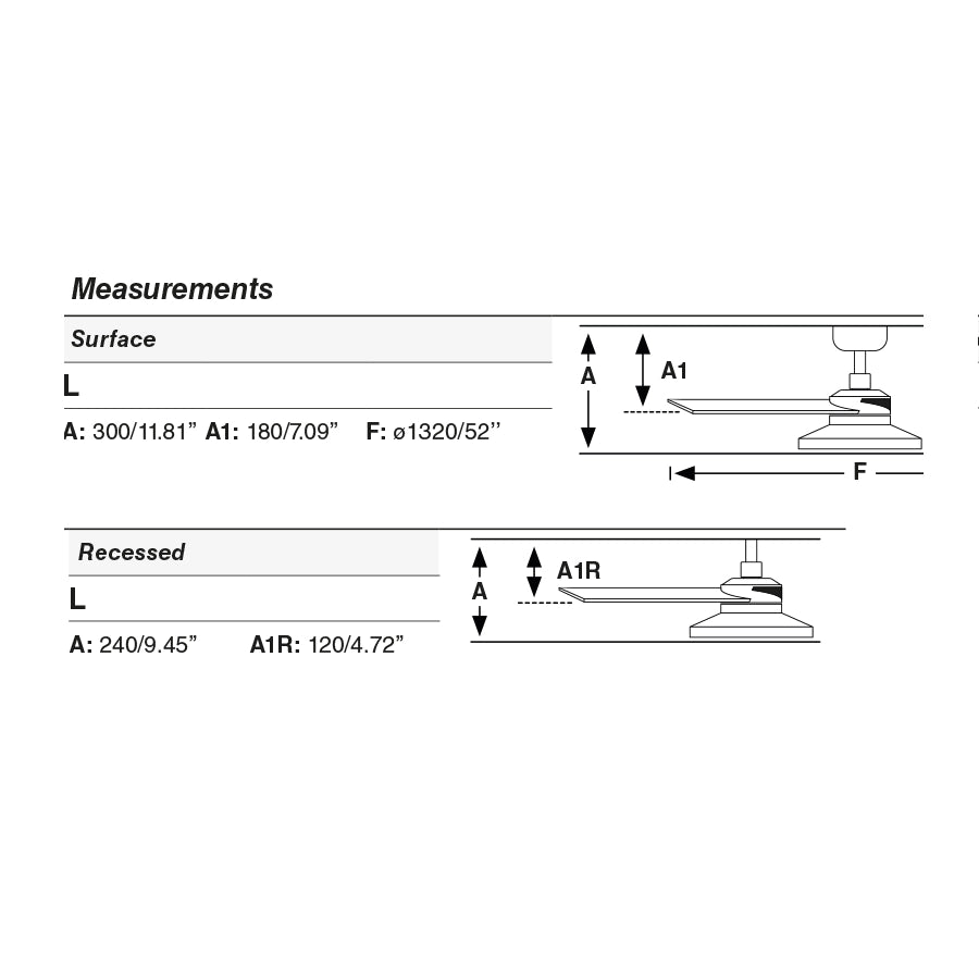 RUDDER TAK 4 L Ventilatore nero/noce 2700K