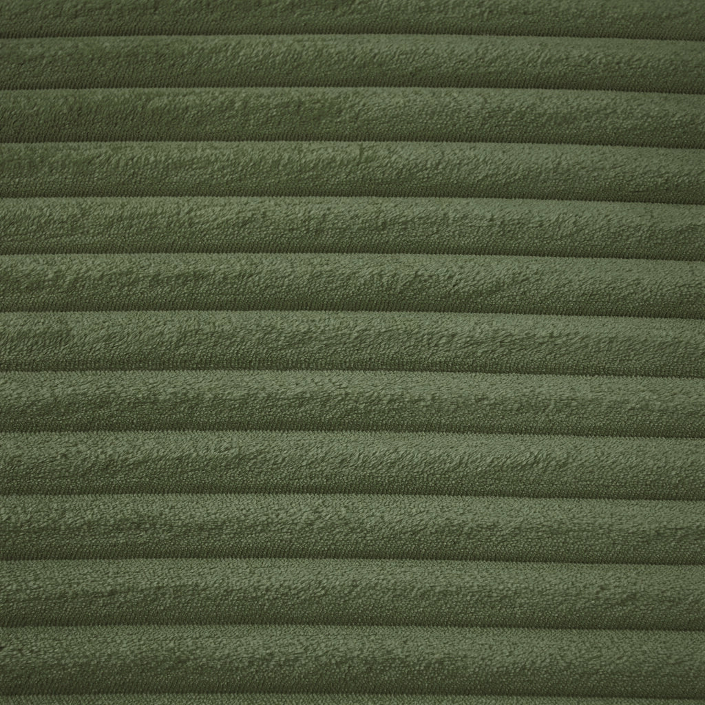 Chaise longue in velluto a coste con imbottitura in schiuma e molle insacchettate senza montaggio verde per soggiorno ufficio