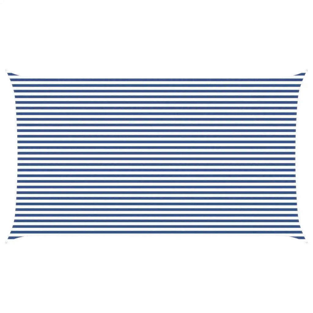Vela da ombra solare Blu e Bianco 7 x 4 m