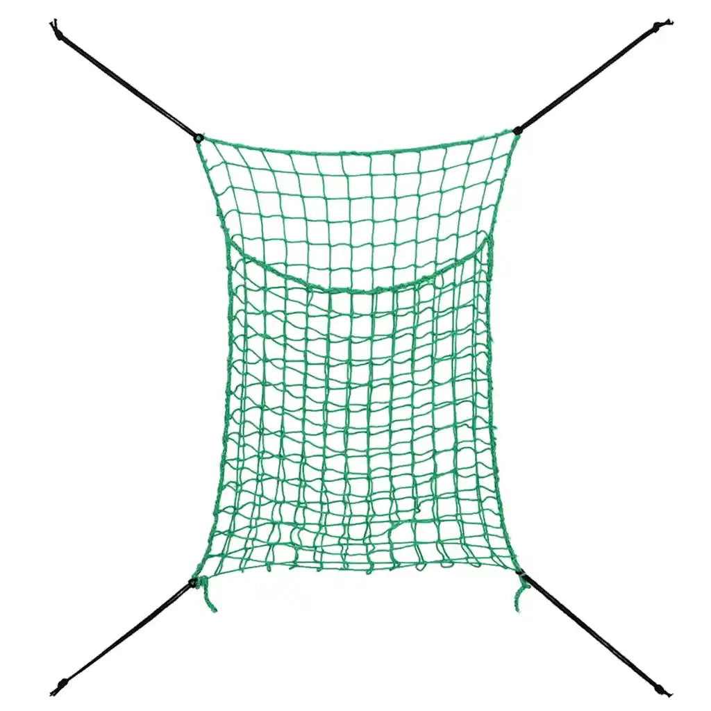 Reti da Fieno 2pz Rettangolari Verdi 200x120 cm in PP