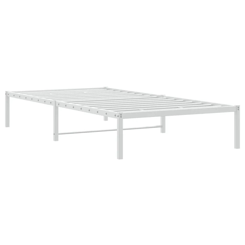 vidaXL Giroletto Metallo Bianco 107x203 cm