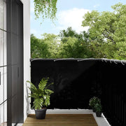 Paravento da Balcone-Pannello per balcone Nero 120x1000 cm 100% Poliestere Oxford