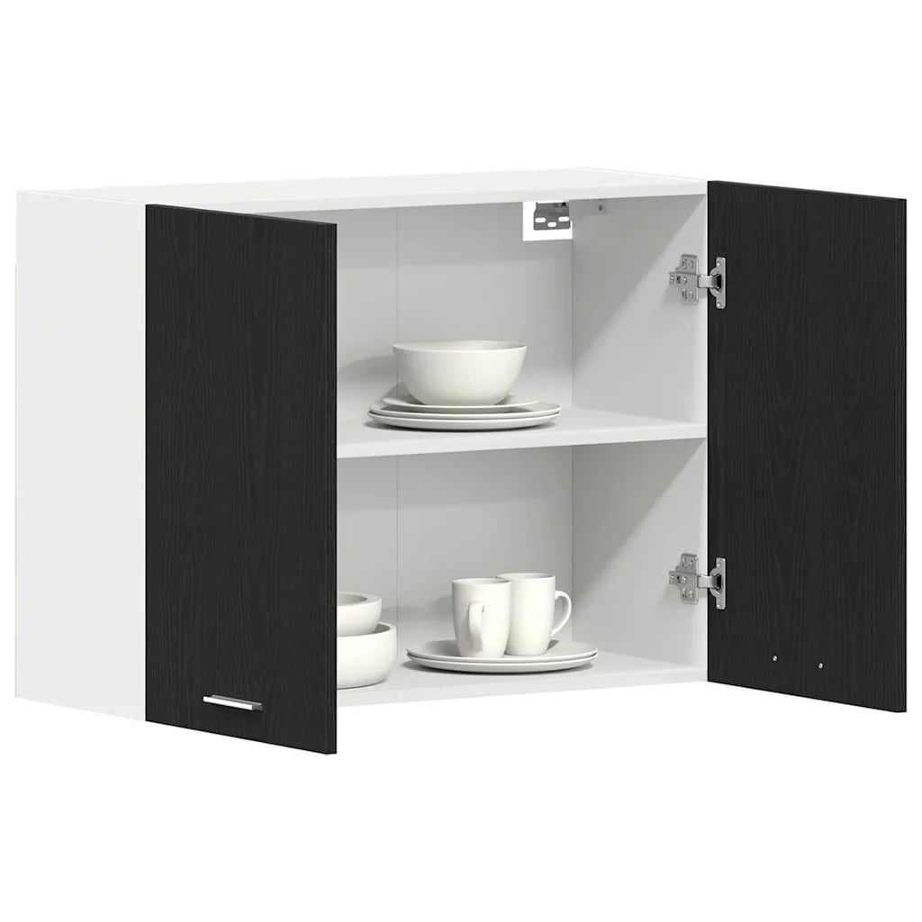 Armadio pensile Lyon Rovere Nero 80 x 31 x 60 cm 863144