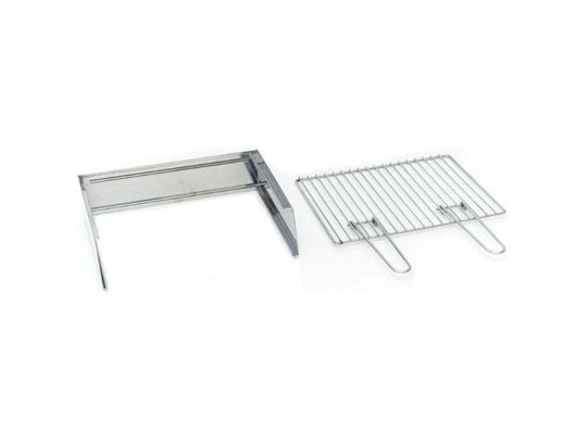 Milano Kit Barbecue paratia e griglia canalina Milano Grill 80+40 acciaio inox