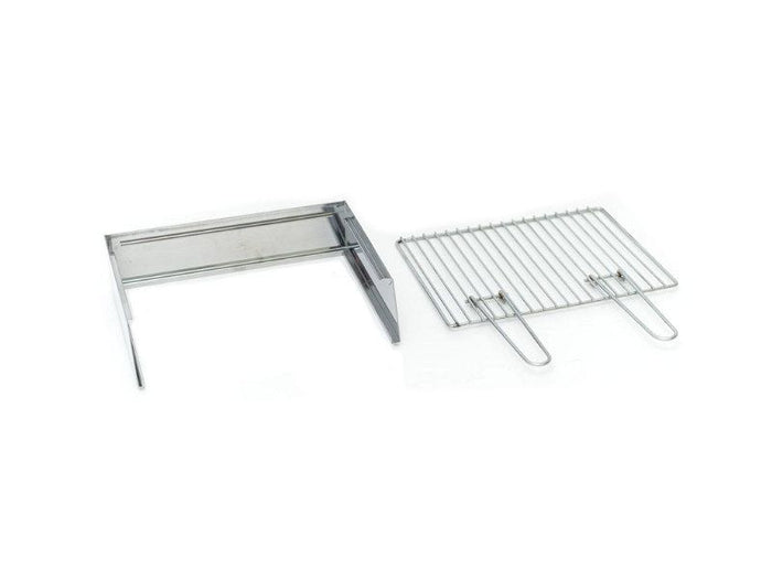 Milano Kit Barbecue paratia e griglia canalina Milano Grill 80+40 acciaio inox