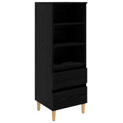 Credenza Rovere Nero 40 x 36 x 110 cm Legno ingegnerizzato 8009867