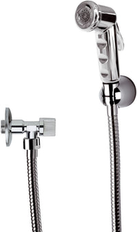Set doccetta bidet con rubinetto e supporto cromato