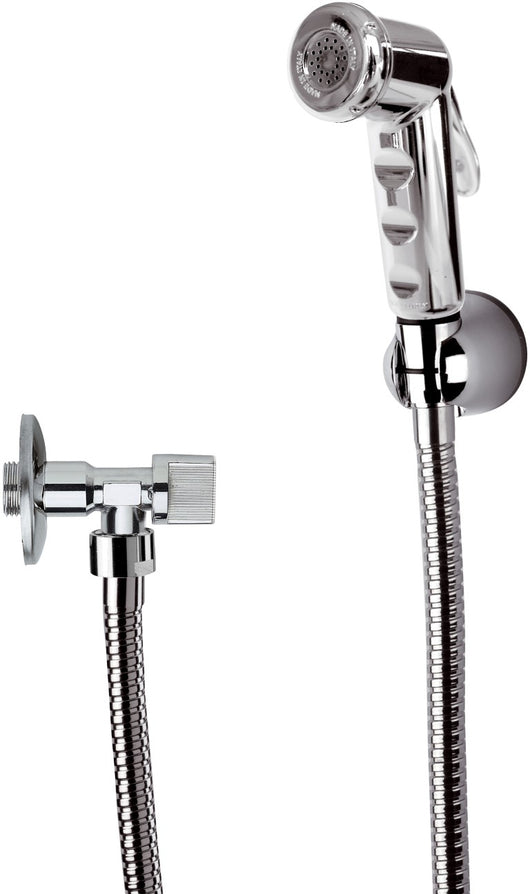 Set doccetta bidet con rubinetto e supporto cromato