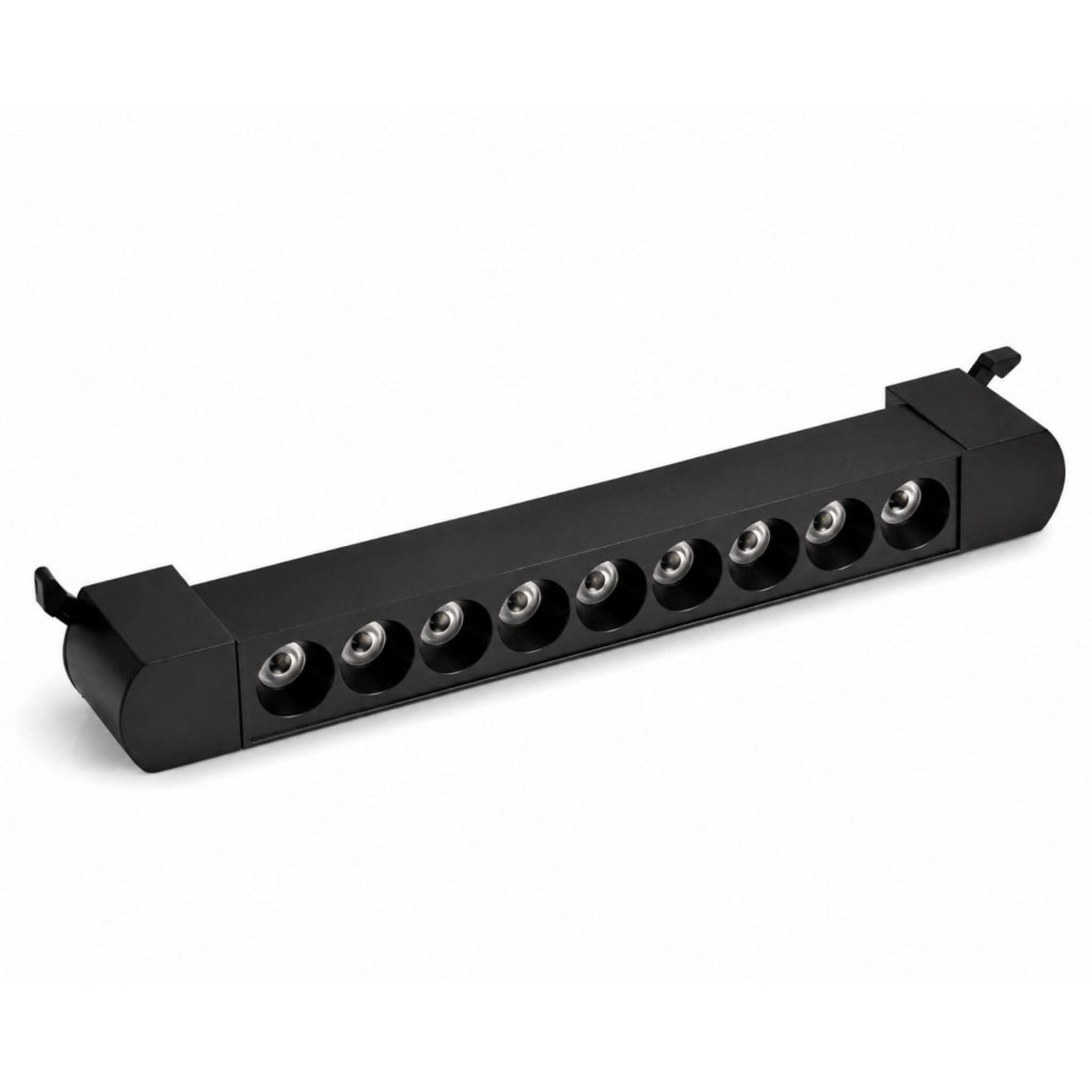 Faro Led Binario Monofase, Nero Lineare 34cm 18W 1800lm 24° Orientabile, Disponibili 3000K 4000K (Bianco Neutro 4000K)