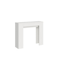 Consolle allungabile - SLICK Colore: Bianco Frassino, Dimensioni: 90x25/181