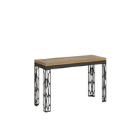 Tavolo Apribile a Libro - GHIBLI DOUBLE Colore: Quercia Natura, Dimensioni: 45x120/78