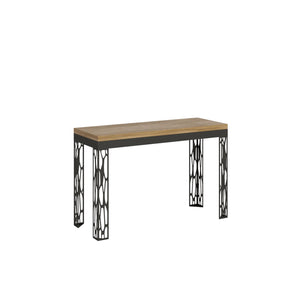 Tavolo Apribile a Libro - GHIBLI DOUBLE Colore: Quercia Natura, Dimensioni: 45x120/78