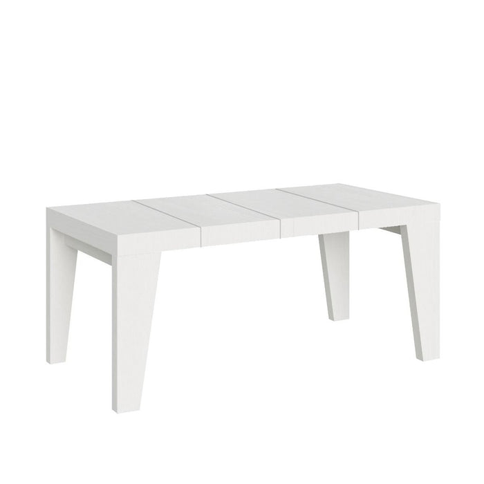 Tavolo da pranzo Allungabile - NAXY PREMIUM Dimensioni: 90x140/244, Colore: Bianco Frassino