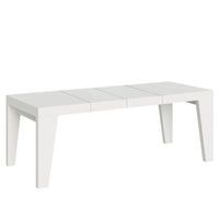 Tavolo da pranzo Allungabile - NAXY PREMIUM Dimensioni: 90x160/264, Colore: Bianco Frassino