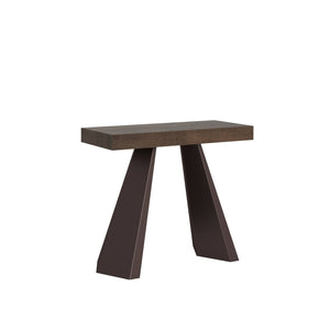 Consolle allungabile Folding - DIAMANTE PREMIUM Dimensioni: 90x40/196, Colore: Noce