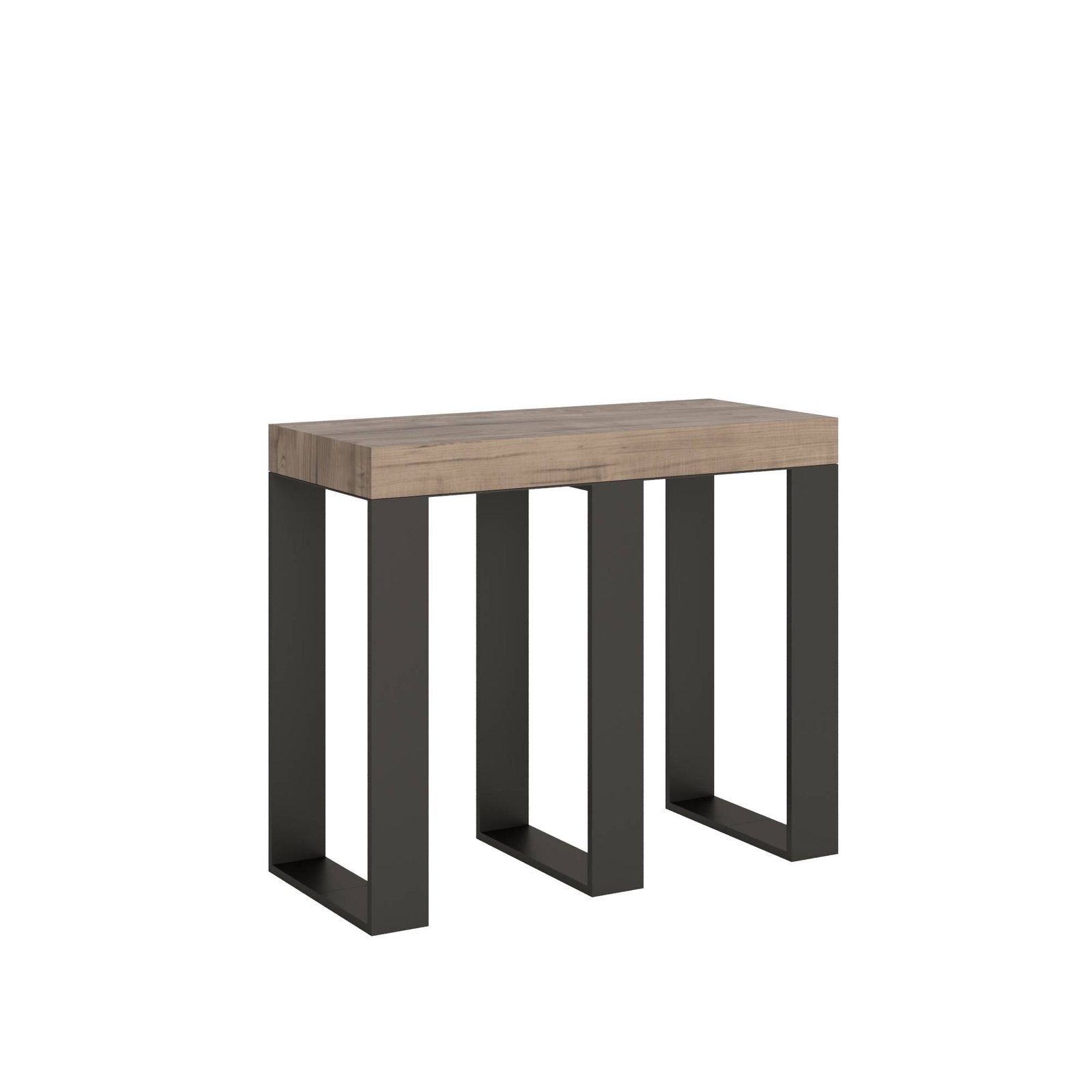 Consolle allungabile - SINTESI Colore: Quercia Natura, Dimensioni: 90x40/196