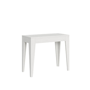 Consolle allungabile - ISOTTA Dimensioni: 90x42/198, Colore: Bianco Frassino