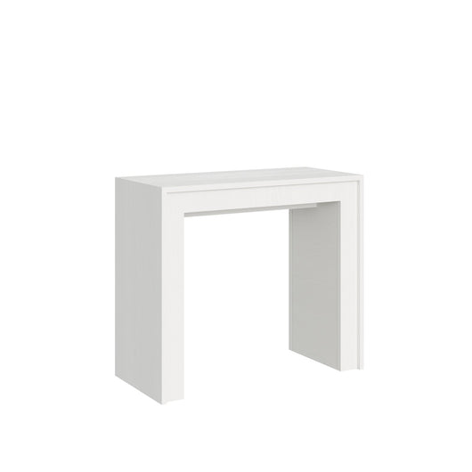 Consolle allungabile - MIA Colore: Bianco Frassino, Dimensioni: 90x42/198