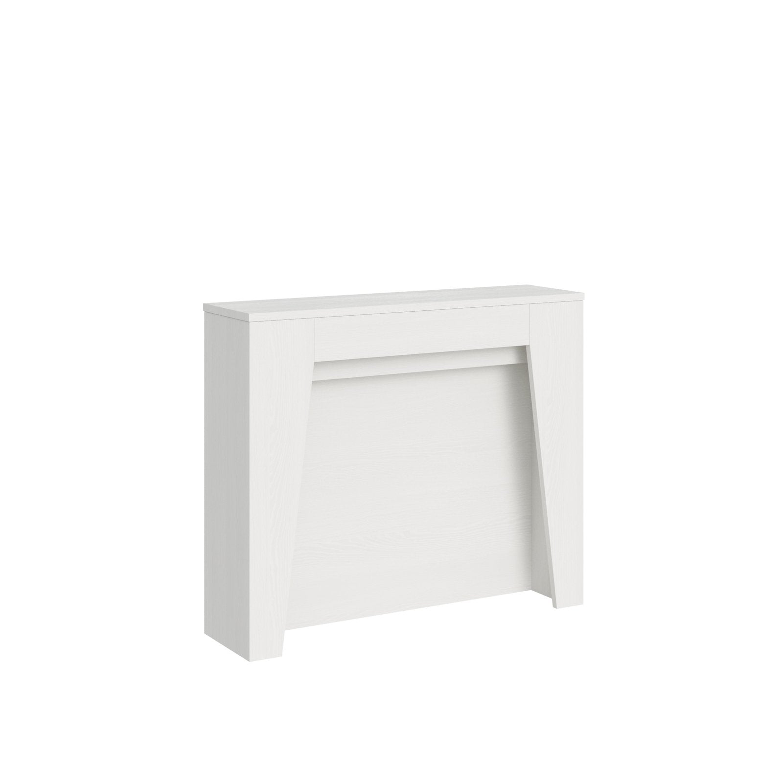 Consolle allungabile - ANEA Dimensioni: 90x25/211, Colore: Bianco Frassino