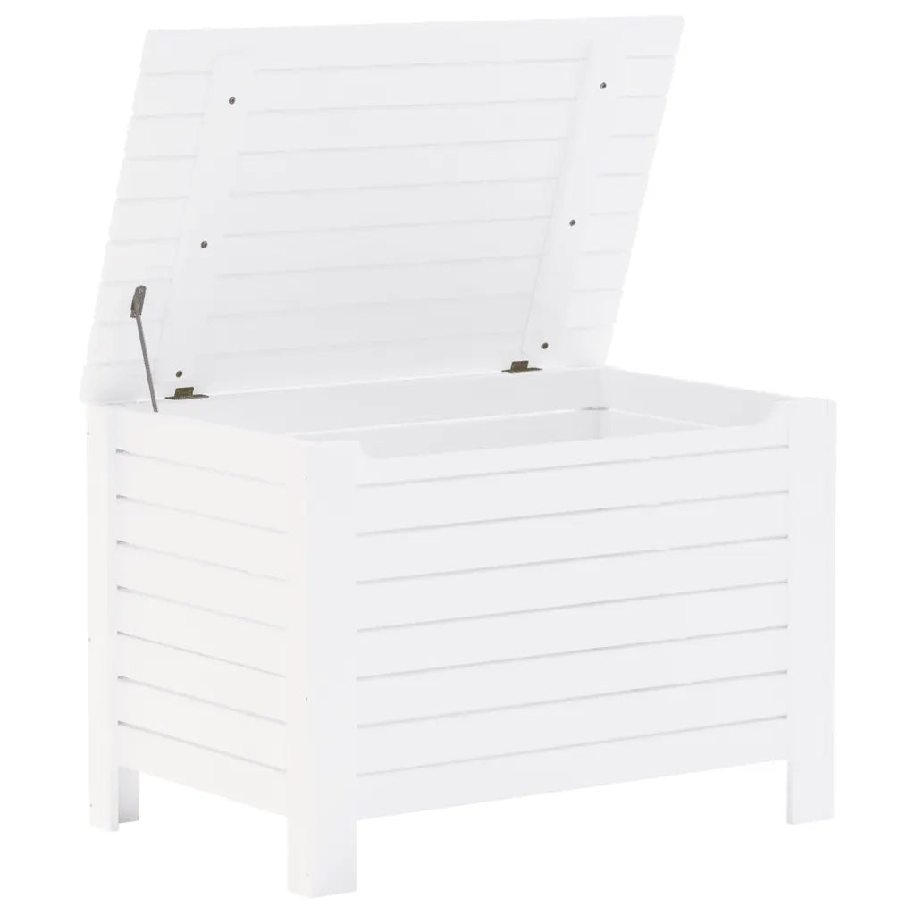 Contenitore con Coperchio RANA Bianco 100x49x54cm Massello Pino