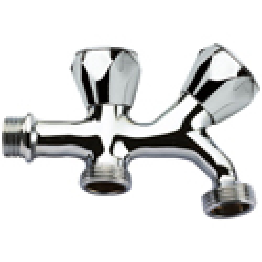 Rubinetto lavatrice doppio attac co d.1/2 x3/4 b073cms5rp