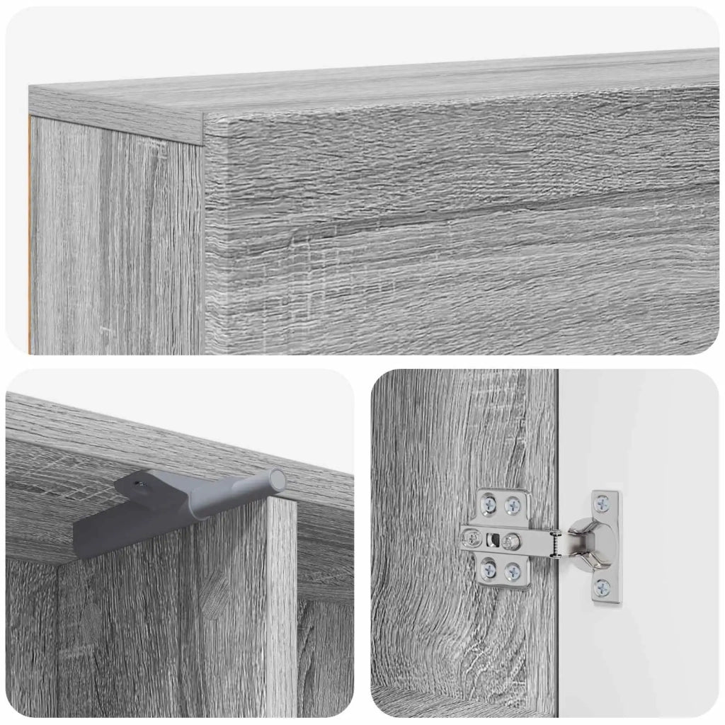Cornice per camino Sonoma grigio 102 x 18 x 100,5 cm 8006612