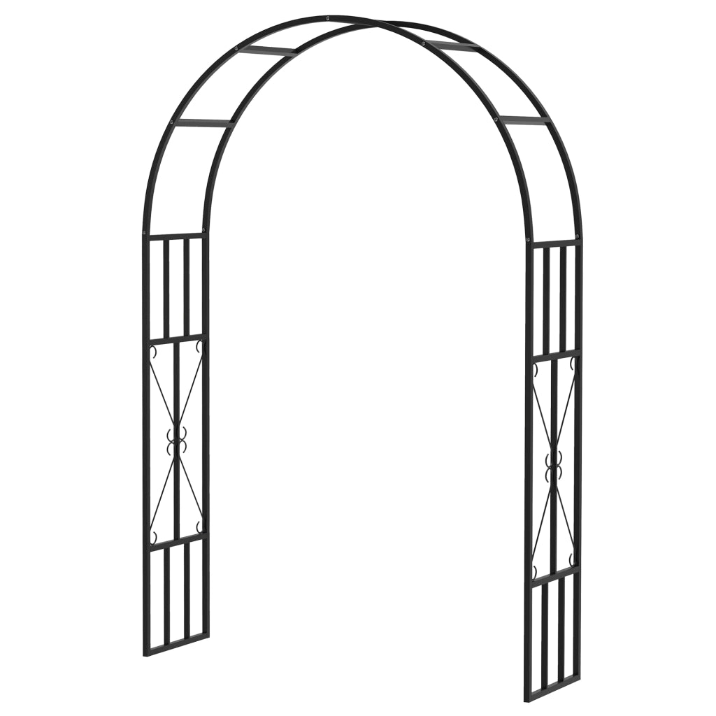 Arco da giardino in acciaio per piante rampicanti ¨C zephmum ¨C 150x40x223 cm nero