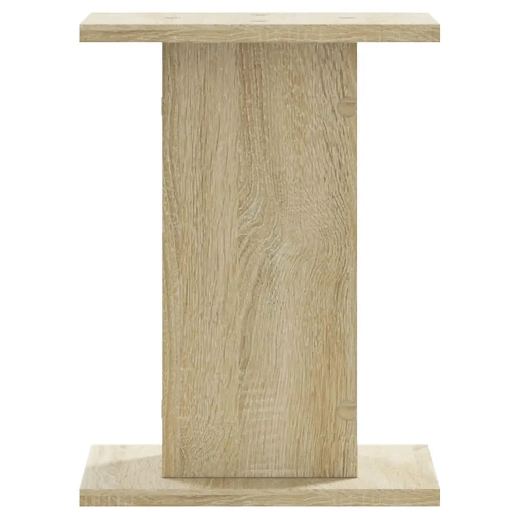 Supporti Altoparlanti 2 pz Rovere 30x30x40 cm in Multistrato 852647