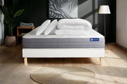 Pacchetto letto completo - Materasso 140x190cm + Box spring con doghe (in kit) + 2 cuscini + Piumino - Actimemo Dream