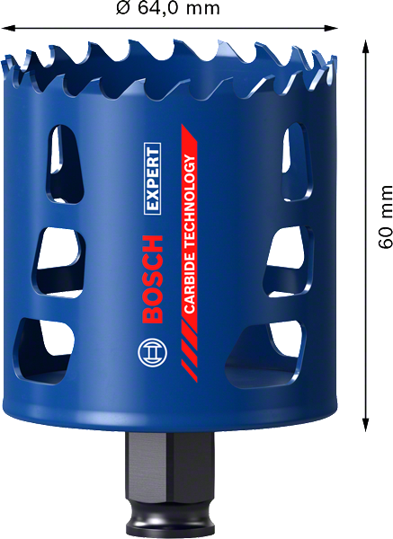 SEGA A TAZZA MULTIMATERIALE BOSCH EXPERT TOUGH MATERIAL D.64mm - 2608900430