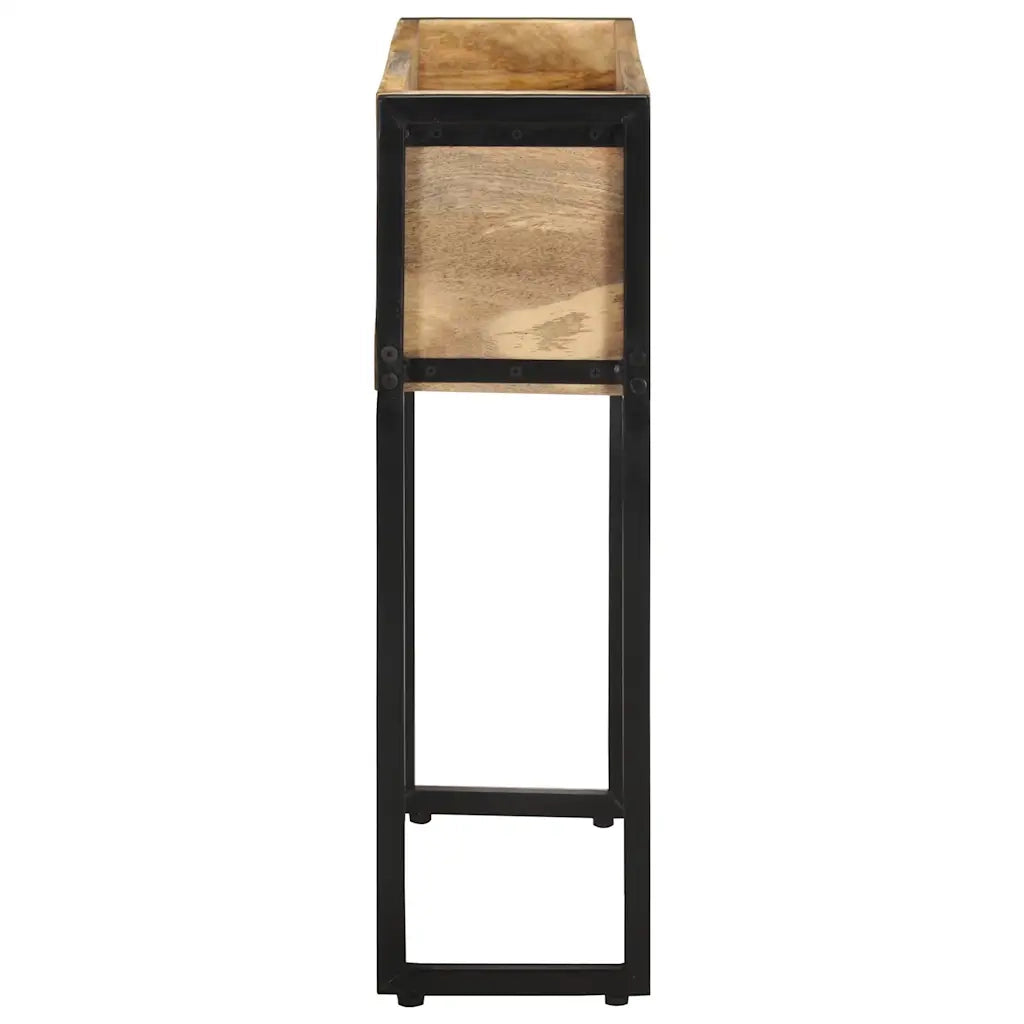 Fioriera 60x20x68 cm in Legno di Mango Grezzo 321941