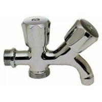 Rubinetto lavatrice duplex