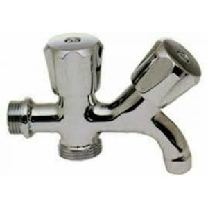 Rubinetto lavatrice duplex