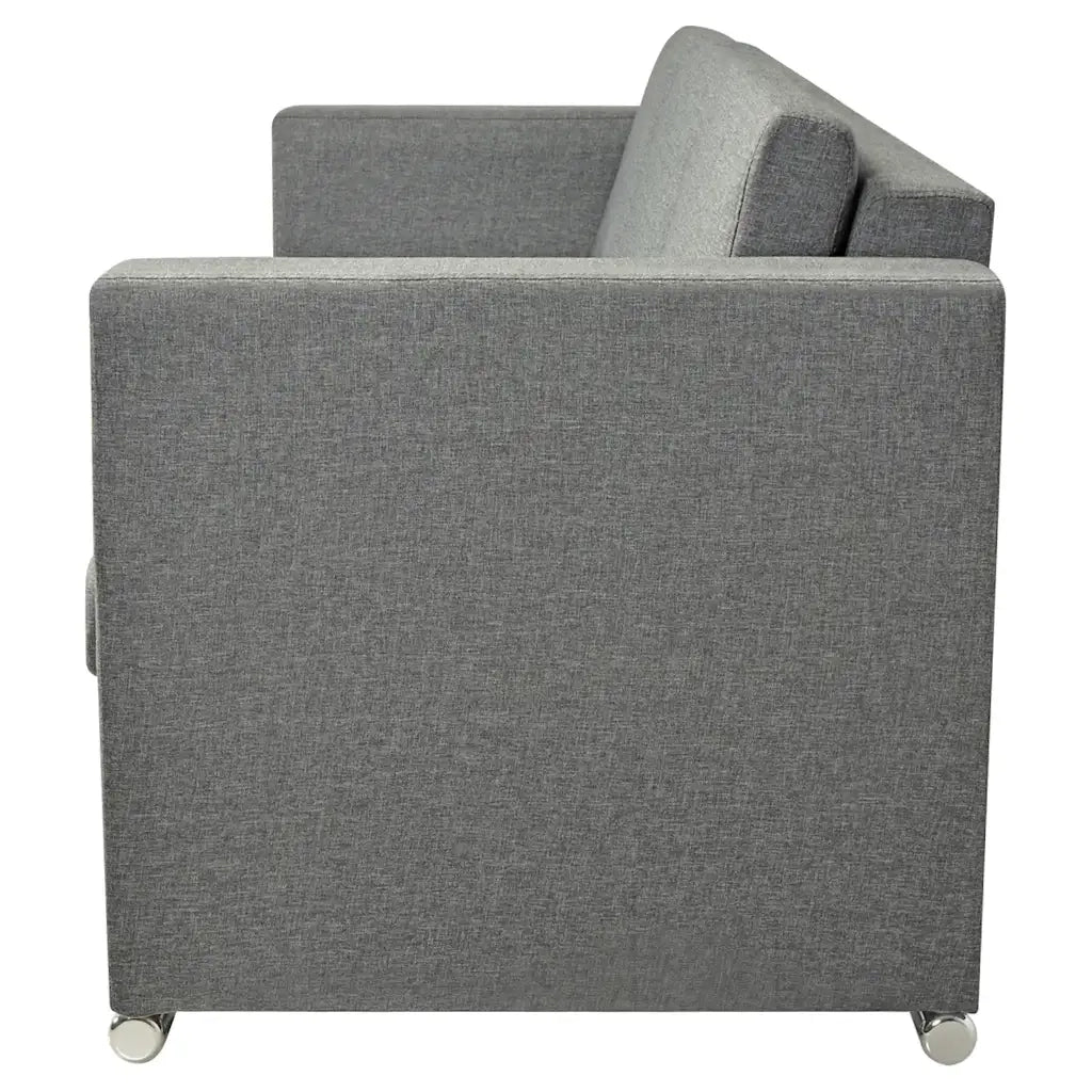 2 Pz Set di Divani in Stoffa Grigio Chiaro  cod mxl 16808
