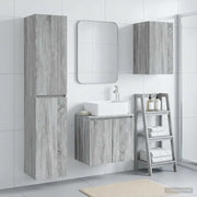 Set di mobili per il bagno 3 pz Sonoma grigio 3406079