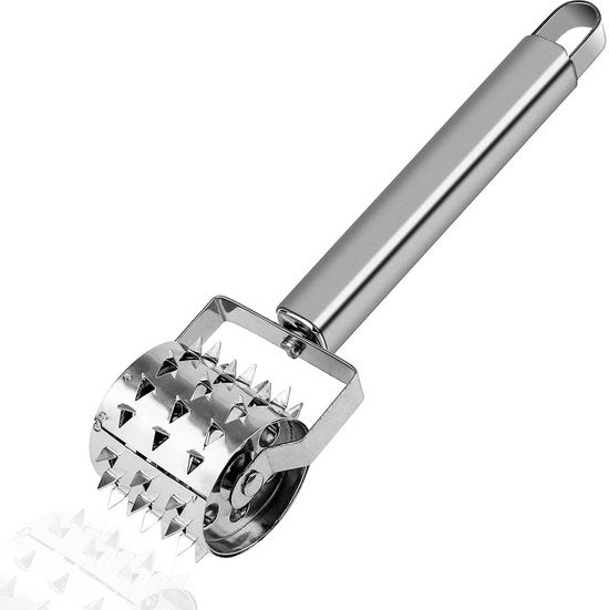 Hammer rotondo in acciaio inossidabile da 19 cm per marinatura di carni come bistecche e costine di maiale