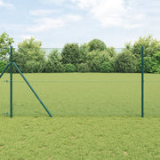 Set di Paletti di Recinzione Set di 2 Verde