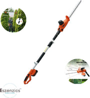 Heggenschaar Telescopica - Potente 20V Batteria con caricabatteria rapida - Lama in acciaio 46cm - Portata fino a 240cm - Diametro delle forbici 16mm - Angolo regolabile - Peso leggero