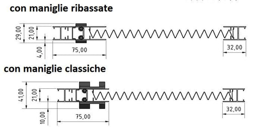 Zanzariera laterale Plisse in kit da taglio riducibile Misure L110cm x H110cm - Colore Bianco RAL 9010